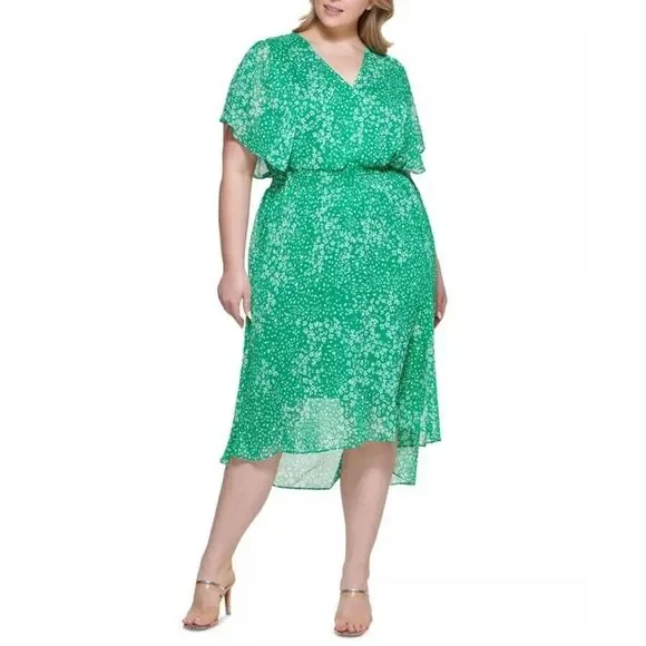 Dkny | Dresses | Dkny Dress Midi Womens Size 4 Flutter Sleeve Green V Neck Flowy Career Office | Poshmark Dkny | Dresses | Dkny Dress Midi Womens Size 4 Flutter Sleeve Green V Neck Flowy Career Office | Poshmark